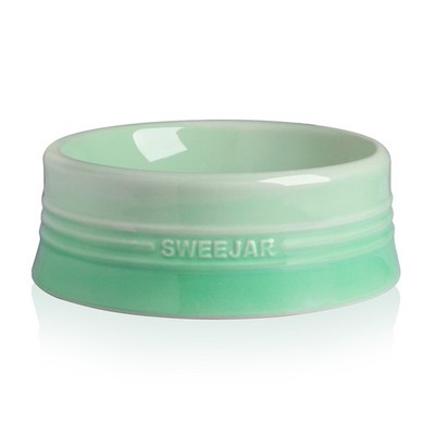 Sweejar Gradient Dog Bowl, Ceramic Food Dish Large (32oz), Mint 