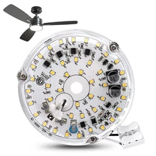 JIANWEI 4 inch Ceiling Fan LED Light Replacement 6000K, 18W LED Retrofit Kit,...