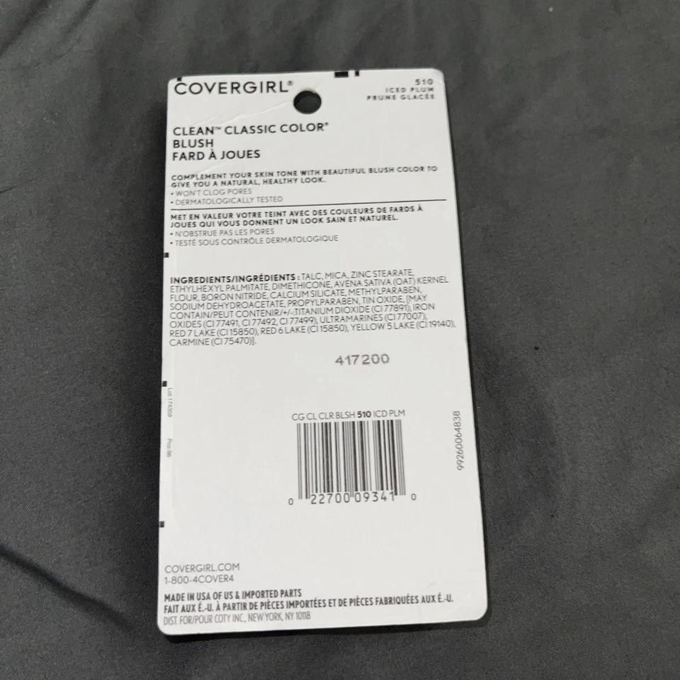 CoverGirl Clean Classic Color Blush #510 Iced Plum Free Shipping - Image 2 of 2