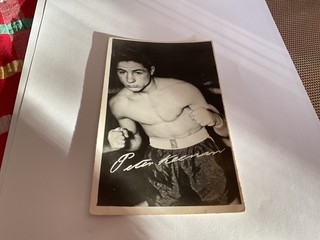 Evening Citizen Autograph Club Card Peter Keenan Scottish Champion Boxer
