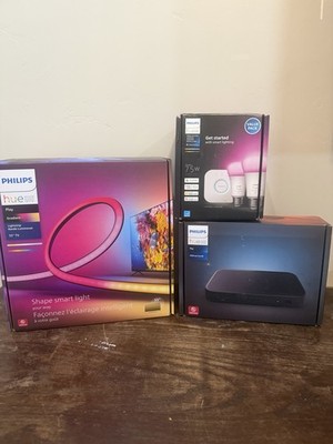 Philips Hue Entertainment Bundle: HDMI Sync Box, Bridge, 2 LED Light Bulbs
