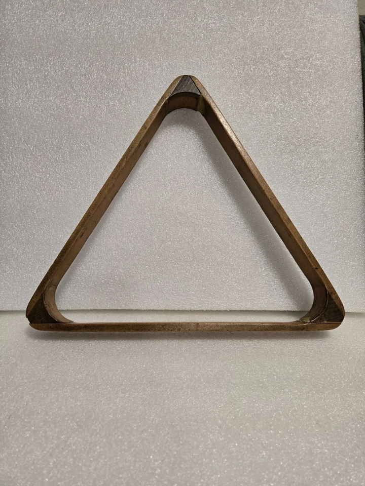 Antique Brunswick Balke Collender Wooden Pool Billiard Triangle Ball Rack 2 1/4" - Image 2 of 4