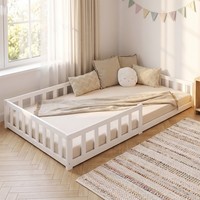 Holzbett 120X200 Kinderbett Mit Lattenrost & Matratze Rausfallschutz Homestyle4U