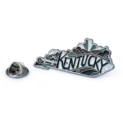 Kentucky Enamel Lapel Pin   Collectible State Souvenir