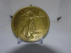 Vintage large Liberty Eagle 3" twenty-dollar replica coin token keychain MCMVII