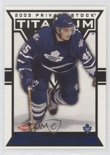 2002-03 Pacific Private Stock Titanium Blue 149/450 Carlo Colaiacovo #138 0m8e