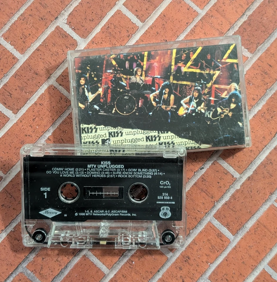 Kiss - MTV Unplugged (1996 Cassette) Rock & Roll Stanley Simmons Criss Frehley  - Image 2 of 4