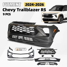 Front Bumper Cover Grille Assembly Grill Kit For 2024-2026 Chevy Trailblazer RS
