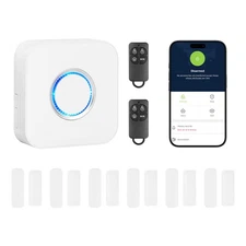 Uimoso Wireless Door Chime with 6 Sensors and 1 Receiver for Entry Alerts