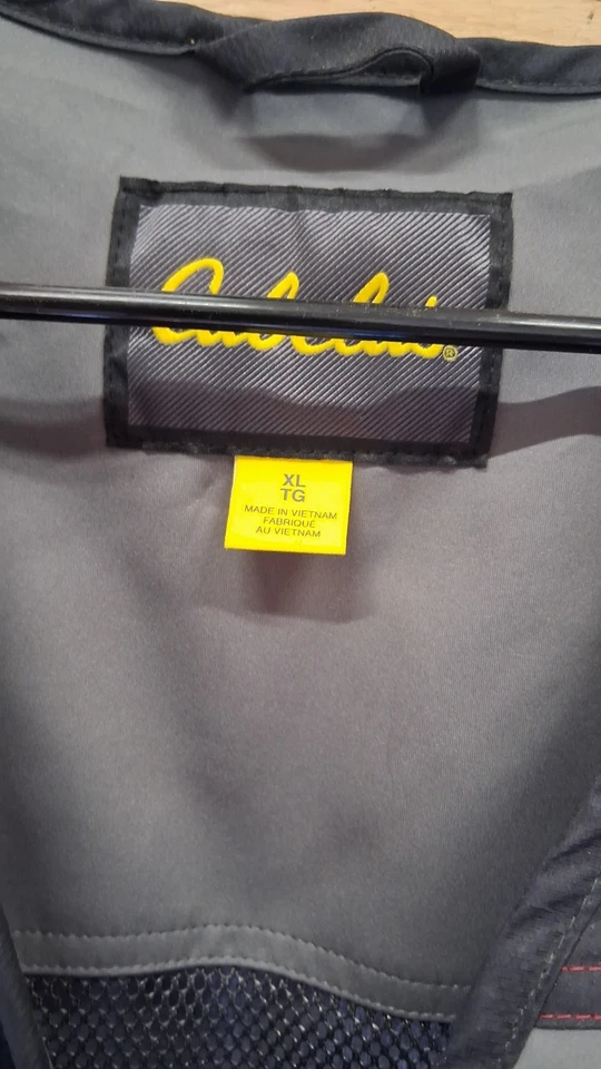 Cabelas New Era Shooting Vest Mens Sz XL Gray Full Zip Mesh Outdoors Hunting - Image 2 of 4