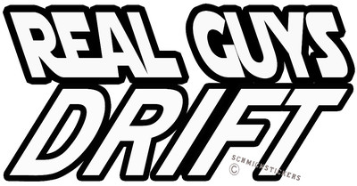 REAL GUYS DRIFT CAR STICKER DRIFT RACE CAR STICKER 