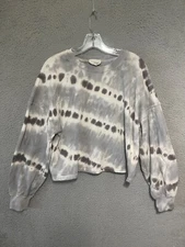 OLIVE + OAK Womens Sweater Size Large Crop Tie Dye Adult