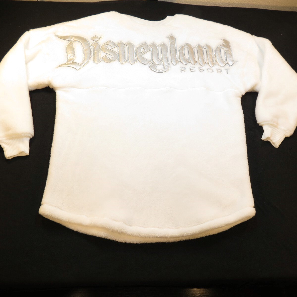 ☆Disneyland限定☆男女兼用 Spirit Jersey ライトグレー DISNEY DISNEYLAND White with Silver FLEECE SOFT SPIRIT