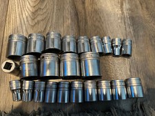 Snap On 12 Drive Shallow 23 Pcs Sae Socket Sw-401 Sw381 Sw-360 12 Sw-341 Snap On 12 Drive Shallow 23 Pcs Sae Socket Sw-401 Sw381 Sw-360 12 Sw-341