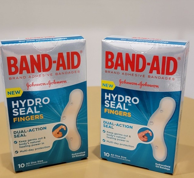 2x BANDAID Hydro Seal Fingers Dual 10 Count All One GEL Bandage Discontinued for sale online eBay