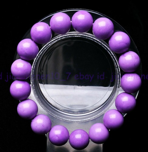 10mm Natural Phosphosiderite Purple Gemstone Beads Fashion Bracelet  - Bild 5 von 12