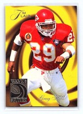 1994 Ultra Flair Greg Hill #3 Wave of the Future Chiefs Football Card