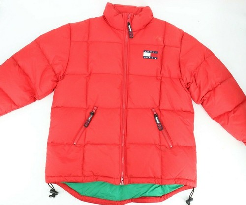 Vintage Tommy Hilfiger Puffer Coat Red 