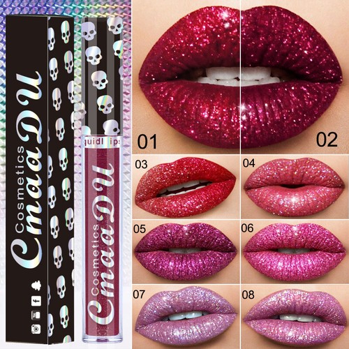 New Sensational Elixir Lip stick Diamond Glitter Shimmer Nude Lip Gloss Lipstick