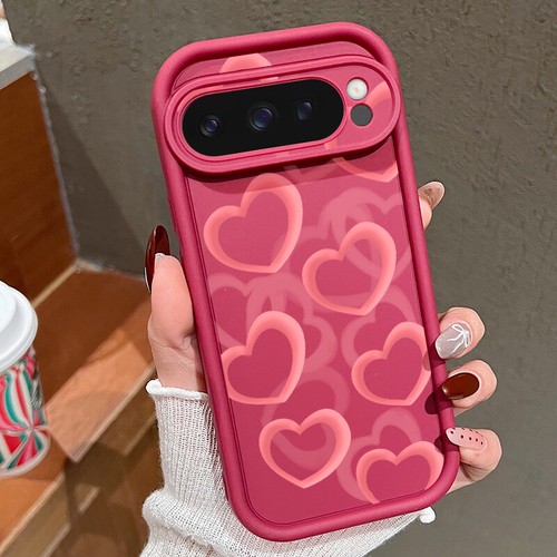 Phone Case For Google Pixel 9 Pro XL 8 7 Pro 8A 7A Shockproof Cute Heart Cover - Picture 9 of 14