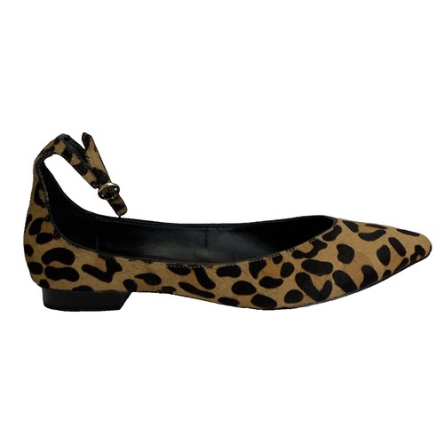 BANANA REPUBLIC ローヒールパンプス Banana Republic Womens Yellow Leather Open Toe Slip On Heels Shoes