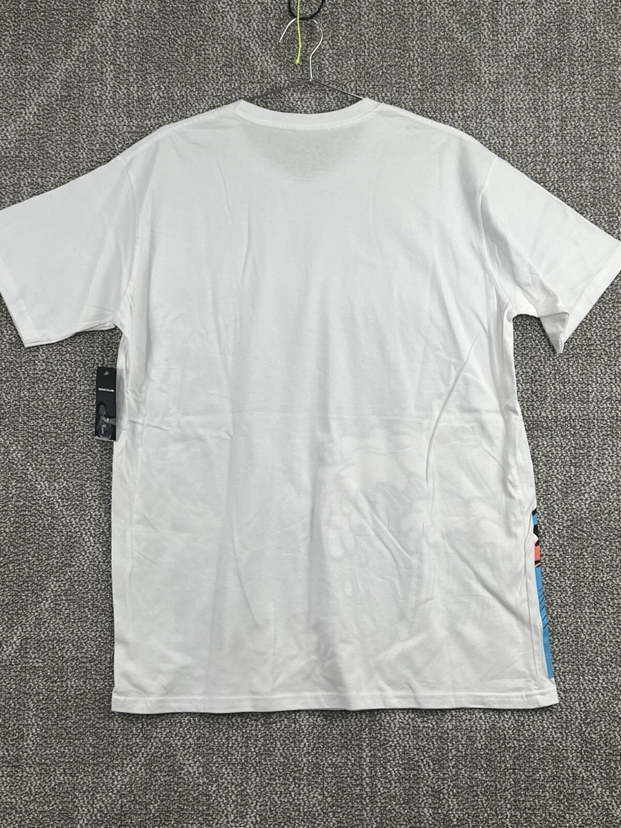 Wave Club T Shirt Sz Xl Short Sleeve Surf Streetwear White Graphic