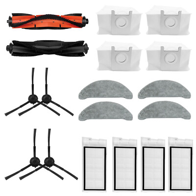 For Roidmi Eve Plus Vacuum Cleaner Main Side Brush Filter Wipe