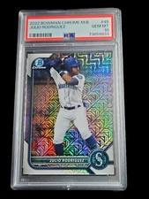 2022 Bowman Mega Box Chrome Julio Rodriguez #45 - PSA 10  MLB Seattle