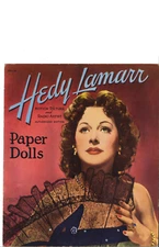 VINTAGE 40s HEDY LAMARR PAPER DOLL~PRETTY LAZER REPRODUCTIN~FROM ORIG SIZE UNCUT