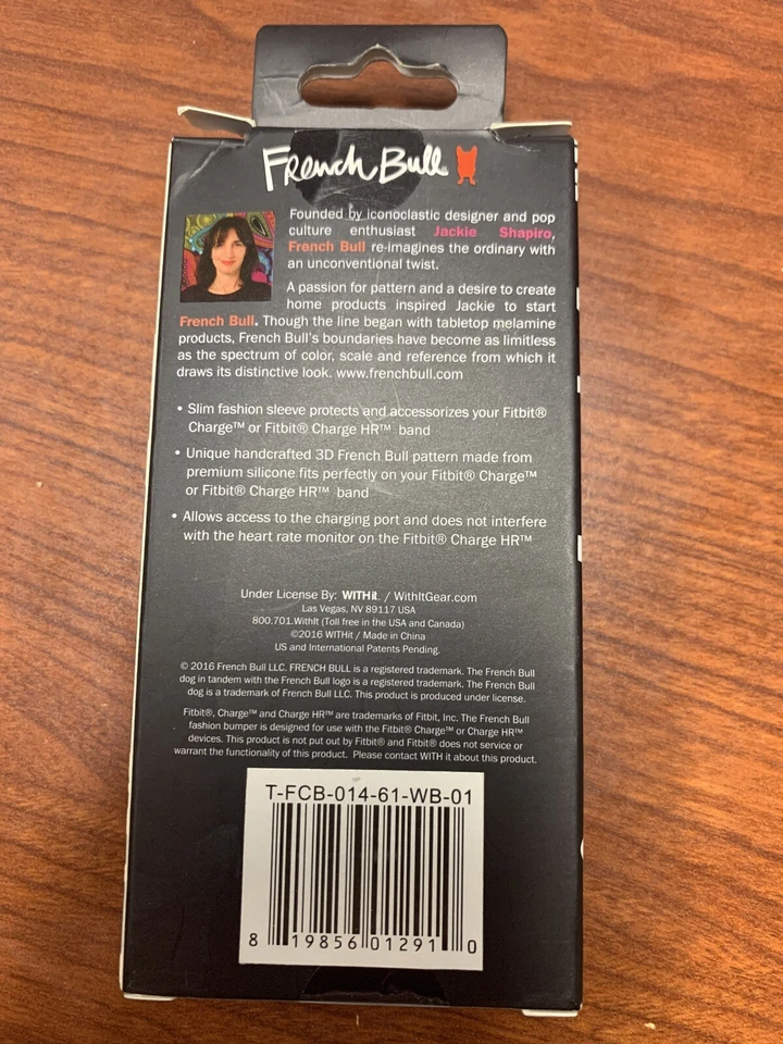 FRANCH BULL DESIGNER FUNDA PARA USAR CON FITBIT CARGA Y CARGA HR Nueva Caja Abierta Foto 2 de 4