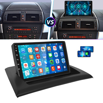 9'' Android14 Autoradio GPS Navi RDS FM Für BMW X3 E83 2006-2010 1+32GB Bluetooth