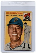 1954 Topps John Fitzpatrick Rookie Pittsburgh Pirates #213