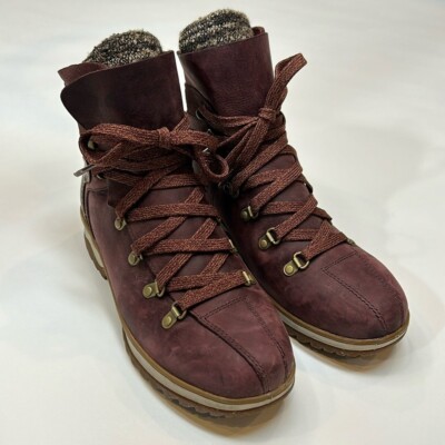 Merrell Select Grip Women's Hiking Boots Plum Leather Active Heat Warm Hike Walk