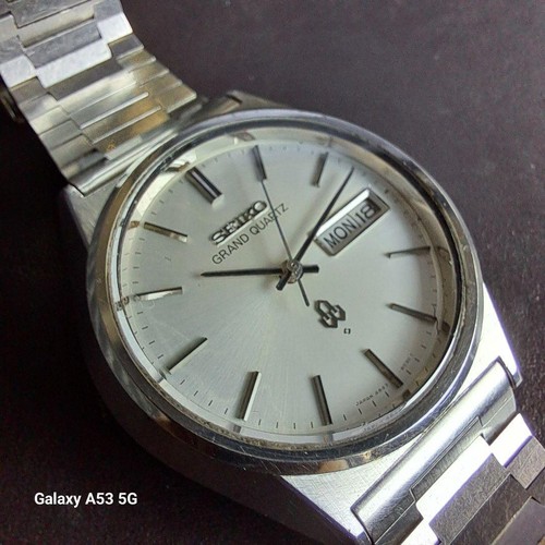 SEIKO GRAND QUARTZ MEN'S WRISTWATCH SS DIAL COLOR... WHITE MADE IN