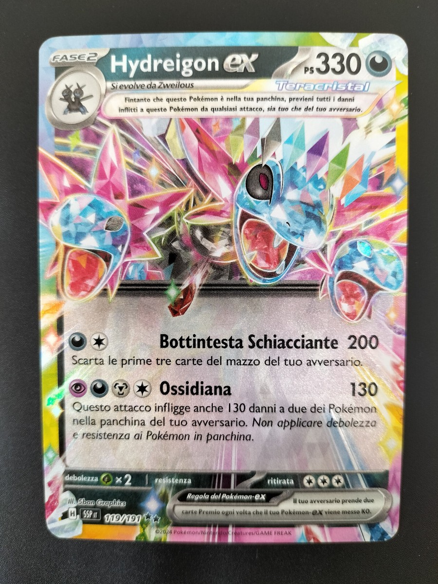 Pokemon TCG GCC Hydreigon ex SSP 119/191 Italiano EXC/NM Surging