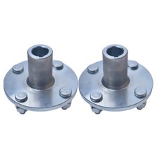 2 4" x 4" Go-Kart Live Axle Hub with 1" to 3/4" Step-Down for Gokart, Quad, ATV
