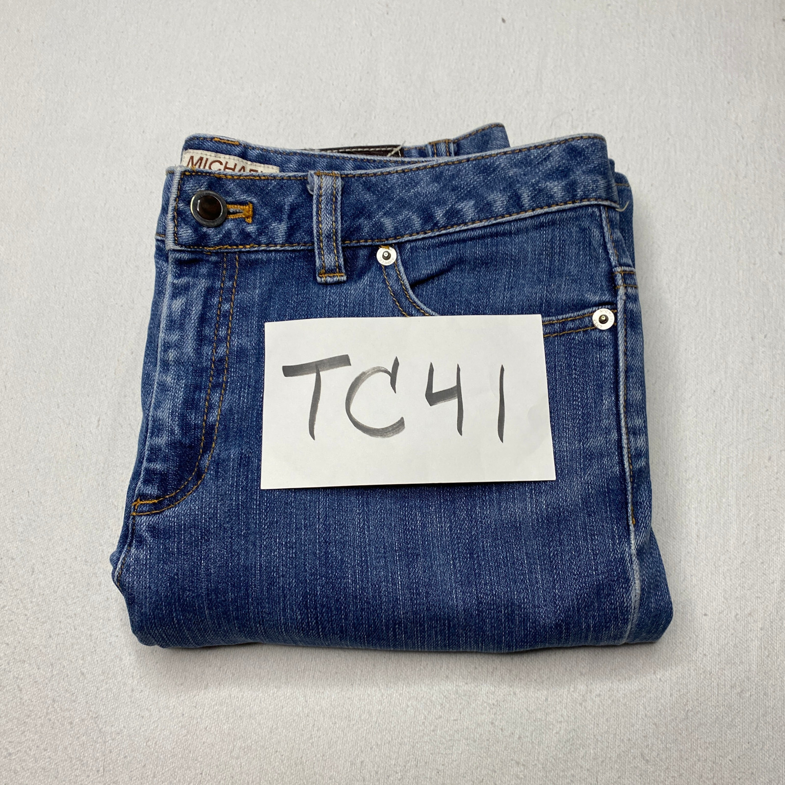 Michael Kors Jeans sz 4 Medium Wash Denim Mid Rise Bootcut Classic Clean Girl thumbnail 14