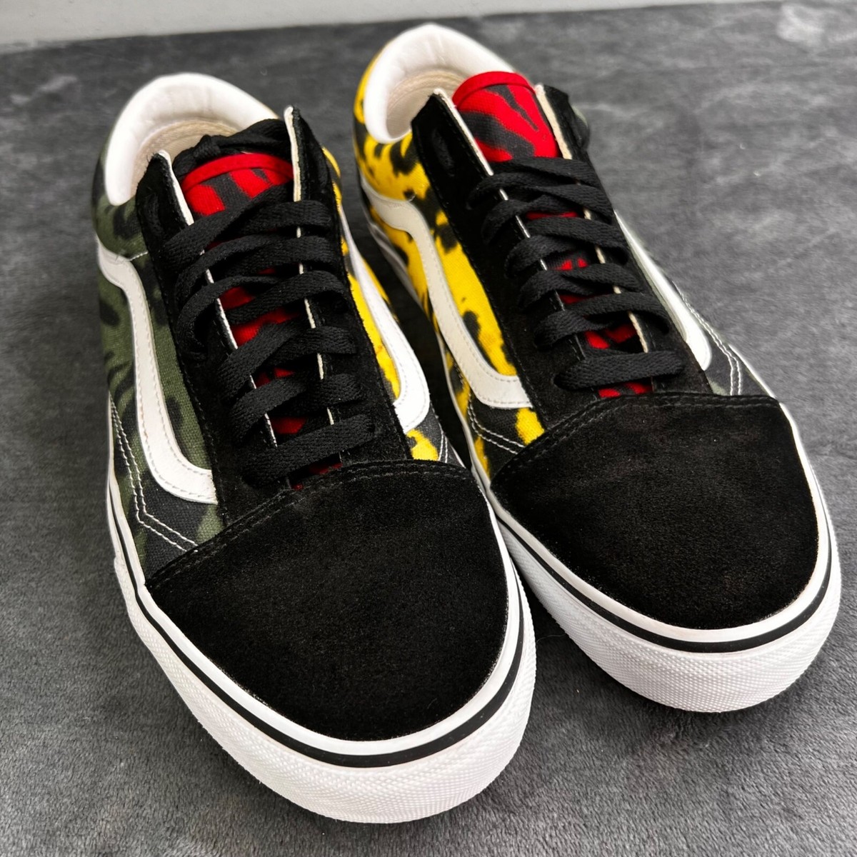 Vans Old Skool Tie Dye Low Top Sneakers 11 Men Gray Yellow  display picture 1