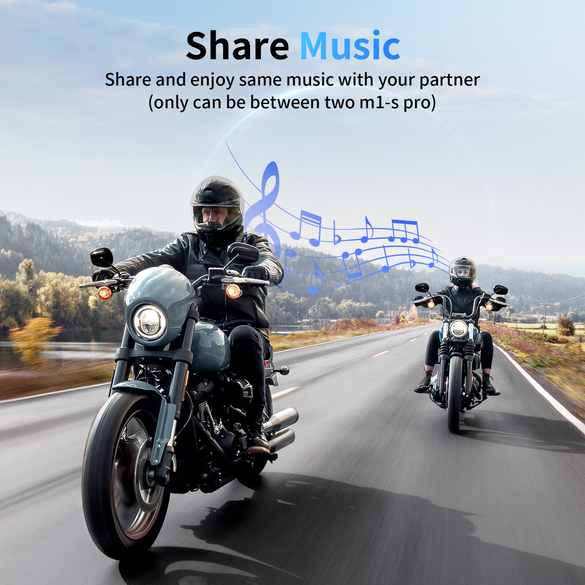 Fodsports Motorbike Intercom, M1-S Pro Bluetooth Motorcycle