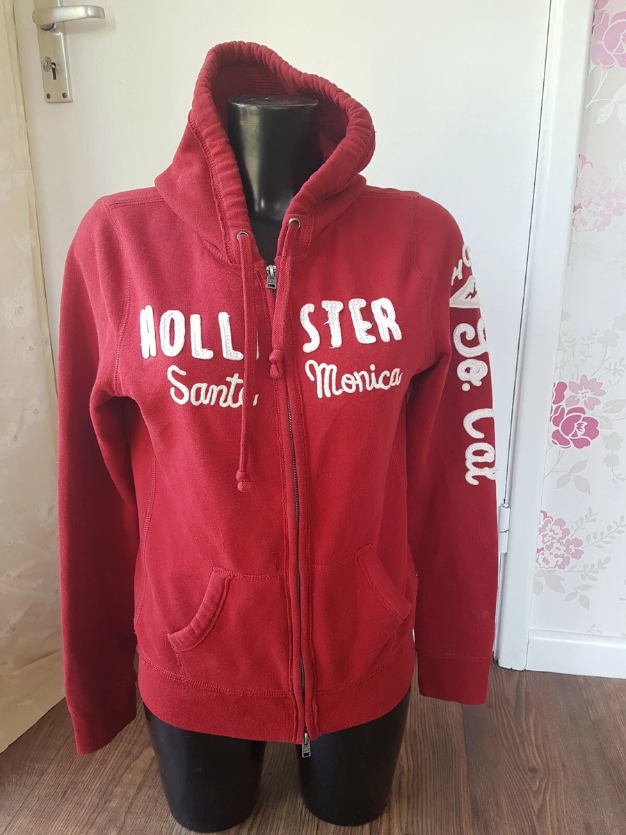 Grand sweat capuche rouge homme HOLLISTER veste polaire zipp e compl te Santa
