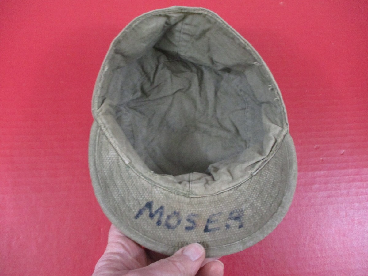 WWII Era US Army M1943 Cotton Poplin Field Cap - SZ: 7 - 2nd Pat