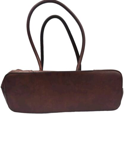 Bueno Faux Leather Satchel Bag Brown Gently Used 13"x10"x5" - Picture 4 of 15