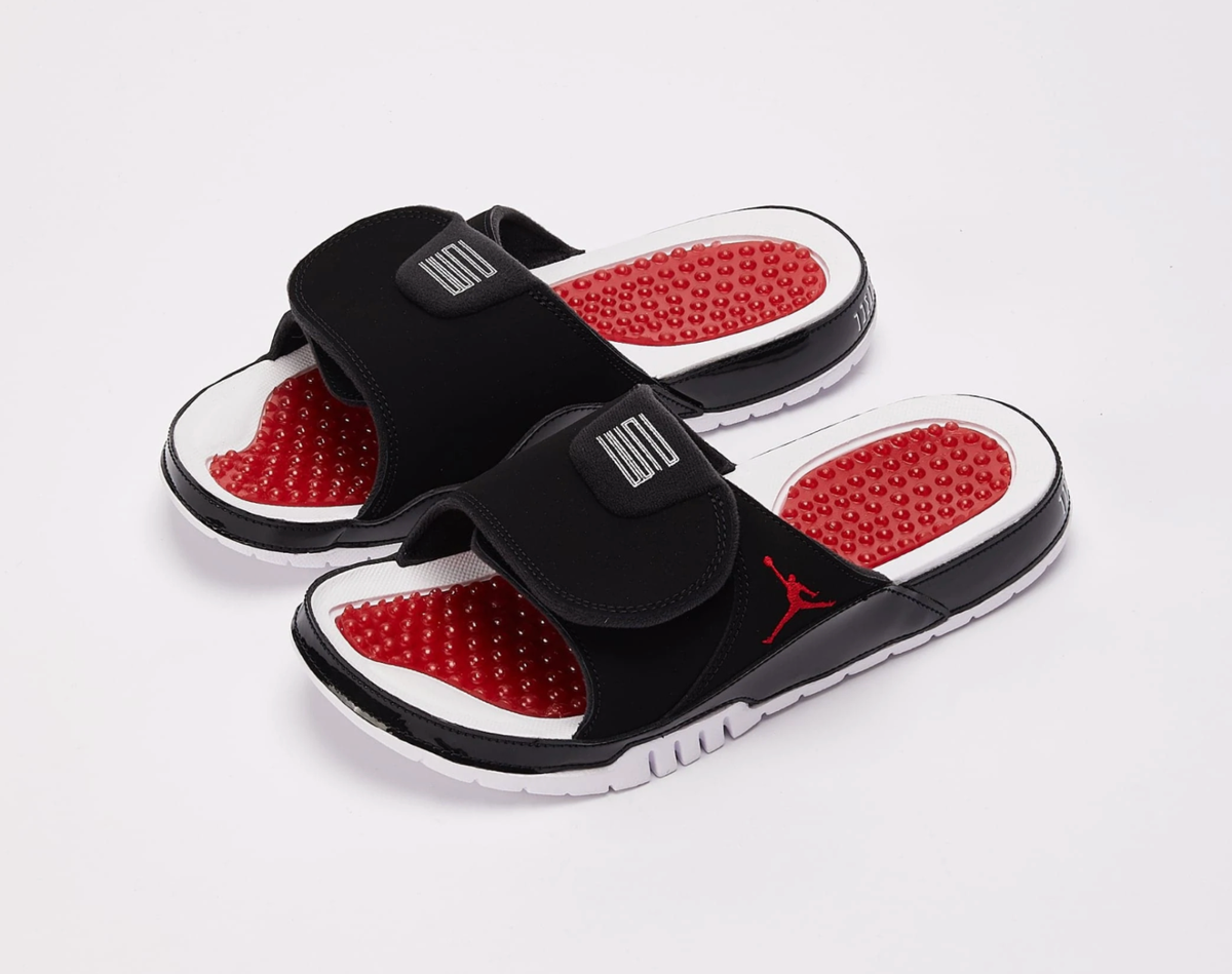 Nike Air Jordan Hydro Retro 11 XI Slide Bred Black Red White