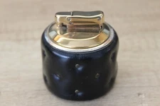 Vintage Pocket Gas Lighter "COLIBRI" MONOGAS -FINE LEATHER- England 1957