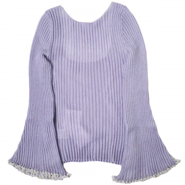 Mame Kurogouchi 22SS Beaded Flared Sleeve Knit MM22SS-KN011 Mame Kurogouchi 22SS Beaded Flared Sleeve Knit MM22SS-KN011