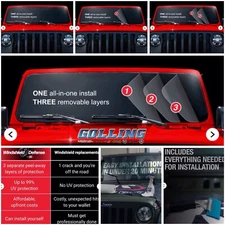 Racing Optics Windshield Defense 2018-2026 Jeep Wrangler JL Mopar 68626164aa