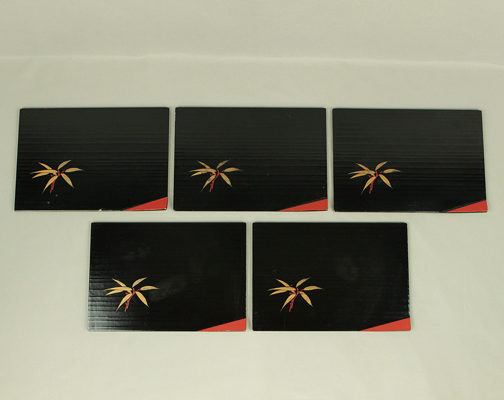 Tray (10) - Echizen Lacquerware Large and Small Square Tea Tray VA450