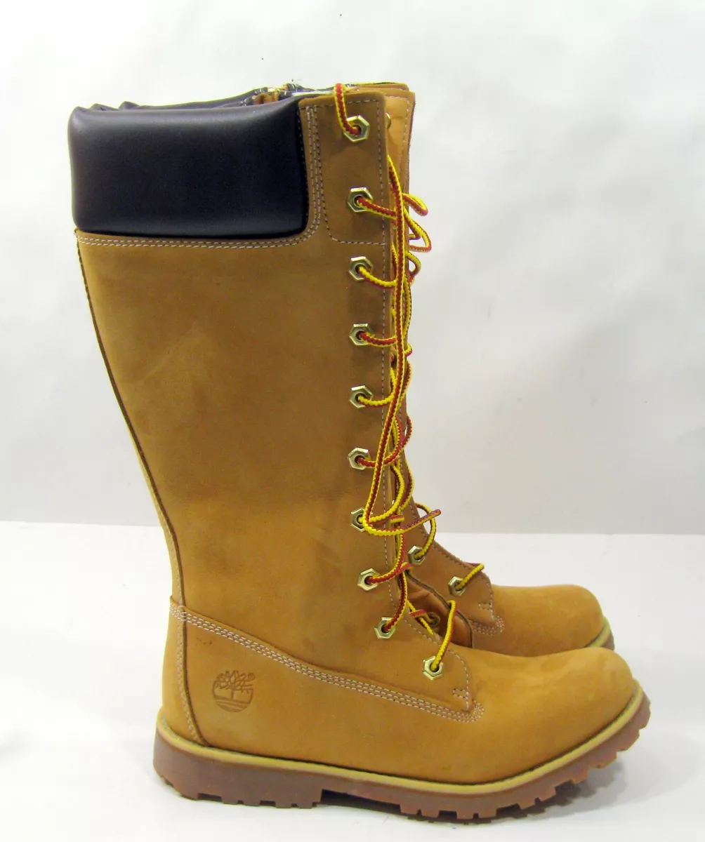 new Timberland Winter Wheat Leather KNEE Boots US WOMEN Size 5