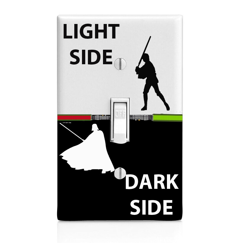 Light Side, Dark Side, Star Wars Light Switch Cover, Home Décor