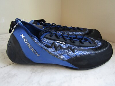 NIB Mad Rock Pulse Blue Positive Climbing Shoes Size US 12 EUR